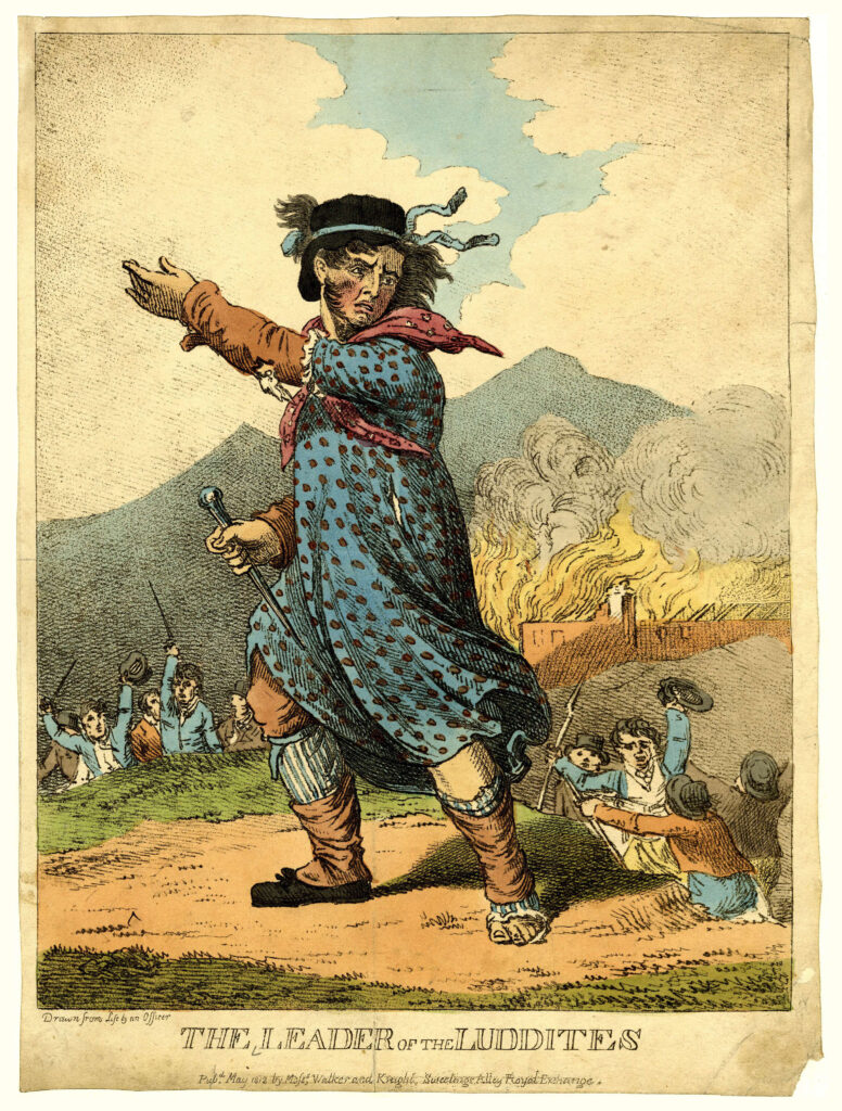 The Leader of the Luddites, 1812