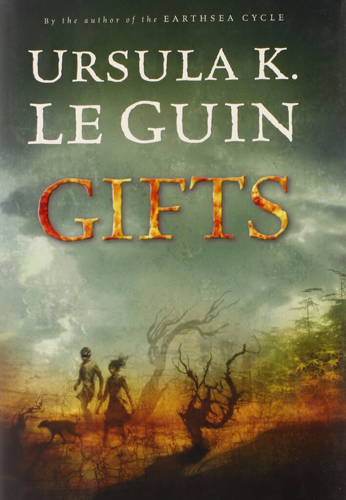 cover of Harcourt hardcover edition of Gifts by Ursula K. Le Guin